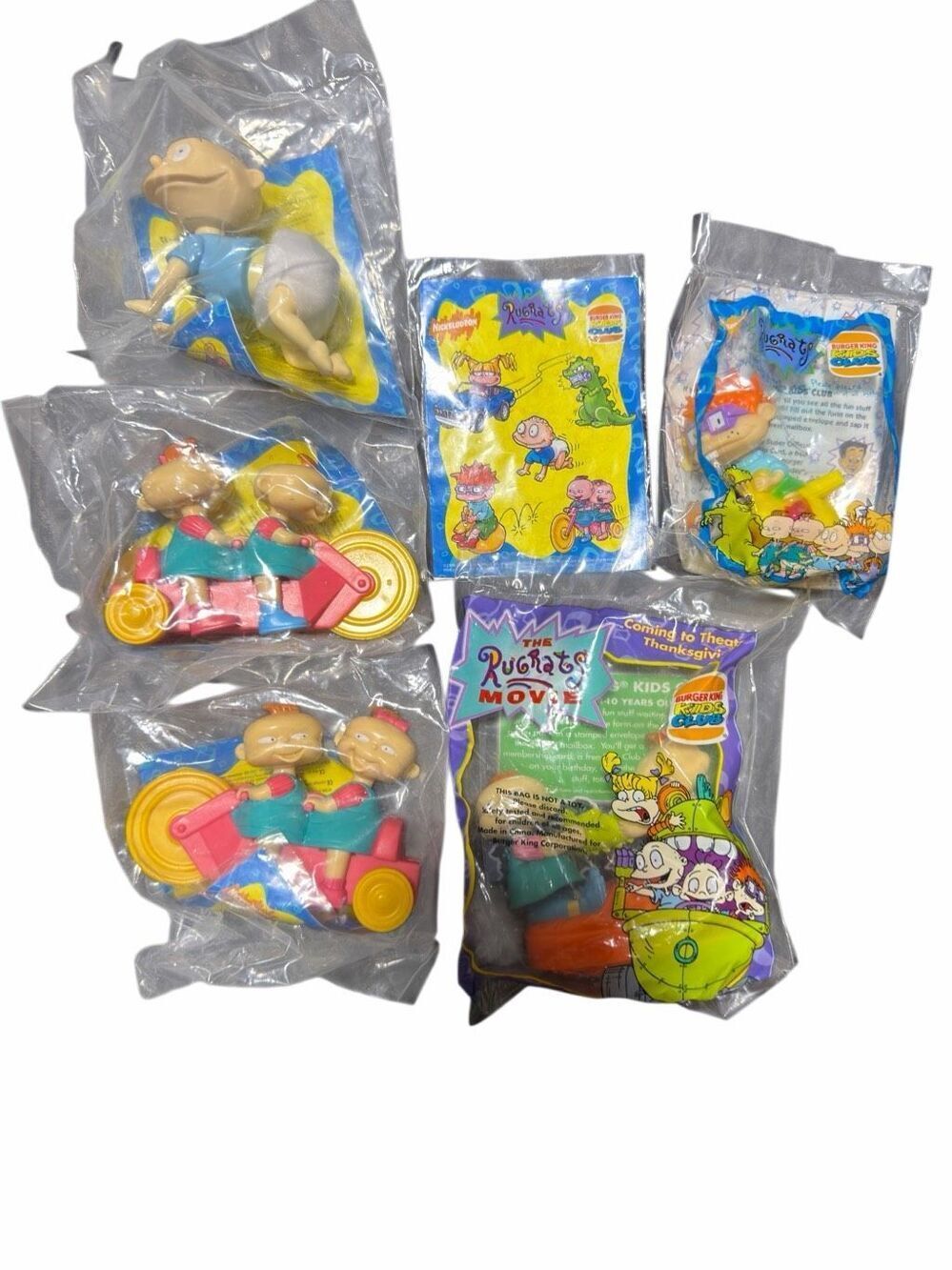1998 90’s Y2K Rugrats McDonald’s and Burger King Toy Lot Happy Meal